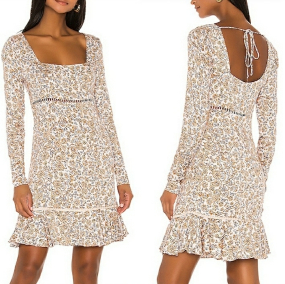 Free People boheme floral mini dress